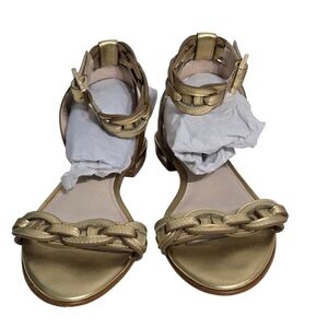 Louise Et Cie Gold Braided Women's Sandals US 7.5